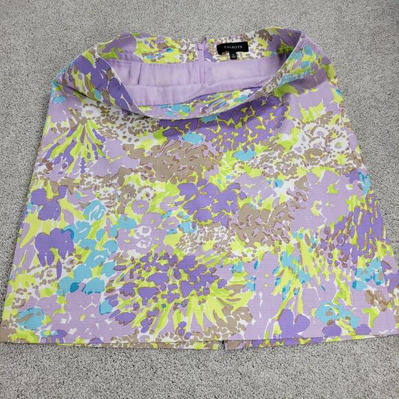Talbots Womens Skirt 12 Green & Purple Lot of 2 Pencil Straight Stretch Casual - Picture 9 of 16